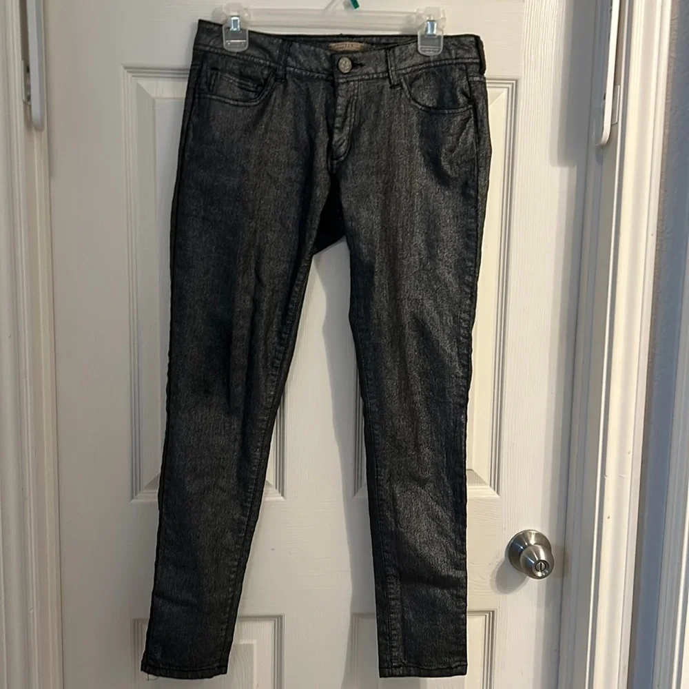 Romeo & Juliet‎ Couture Pants Size 28 Black Silver